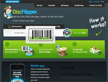 Tablet Screenshot of discflipper.com